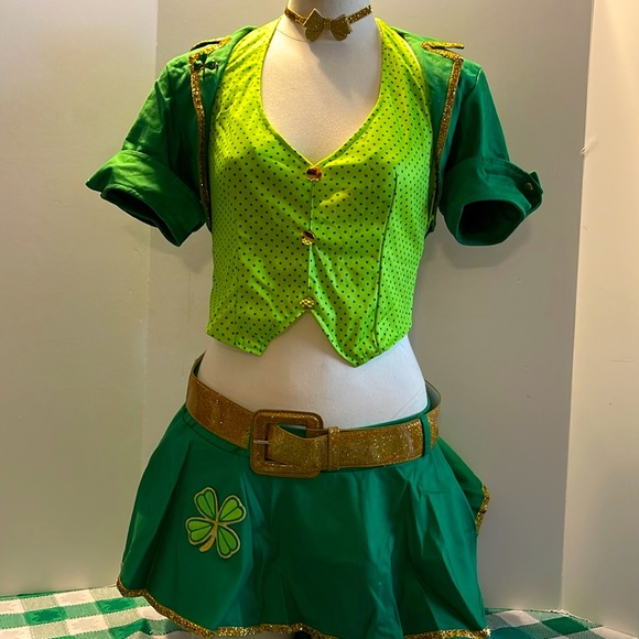Leg Avenue 5PC Lucky Charm Costume Size M/L - Picture 2 of 7